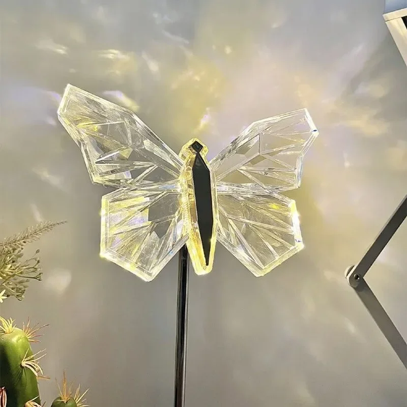 Светодиодная хрустальная бабочка