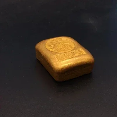 Античные квадратные золотые слитки Rijin Dou Gold размер 4 5*3 6*1 8 см