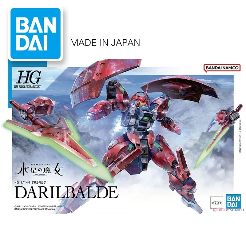 

Original BANDAI Model HG 1/144 DARILBALDE GUNDAM The Witch From Mercury Assemble Model Action Figures