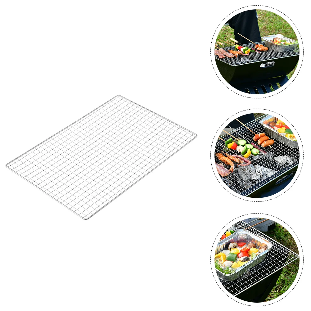

2Pcs Barbecue Wire Mesh BBQ Grill Net Device Square Grill Mat