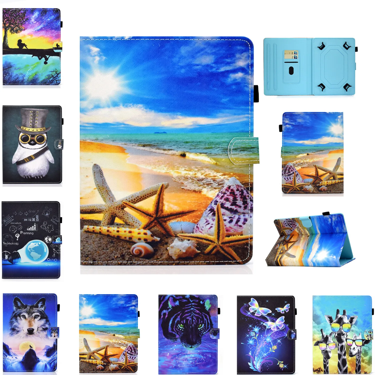 

8.0 Inch Universal Tablet Cover For Huawei Mediapad T8/M5 M3 LITE/T3/T2/T1/Honor Pad 5 8" M6 M5 8.4" inch Teclast P80 (8") Case
