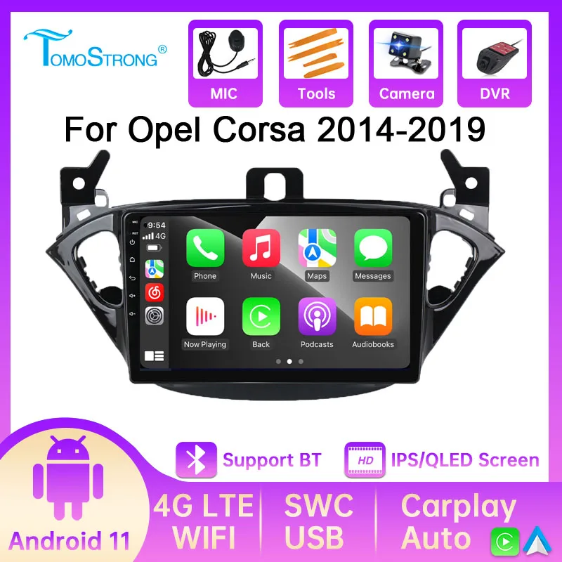 Ram8G Rom128G Android11 для Opel Corsa E 2014 2015 2016 2017 2018 2019 GPS Navi WIFI мультимедийное Авторадио