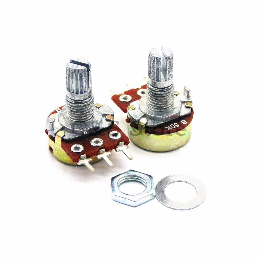 5pcs WH148 B1K B2K B5K B10K B20K B50K B100K B250K B500K B1M 3pin/6pp 15mm/20mmmm 1K 2K 5K 10K 20K 50K 100K 250K 500K 1M