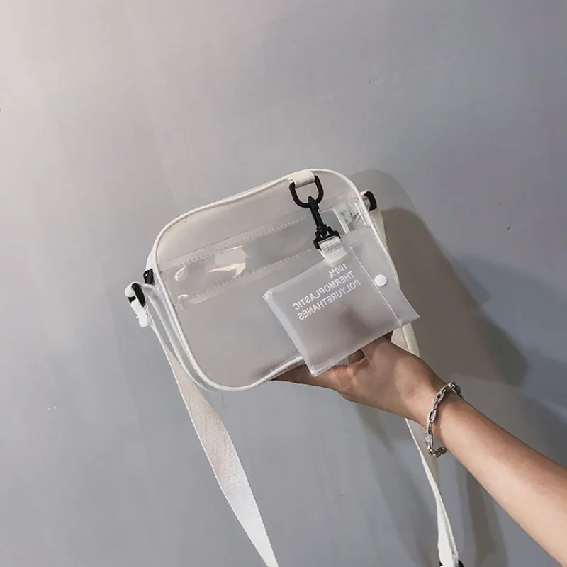 

Women's Shoulder Bag Summer Semi Transparent Handbag Large Capacity Practical and Convenient Female's Crossbody Bags