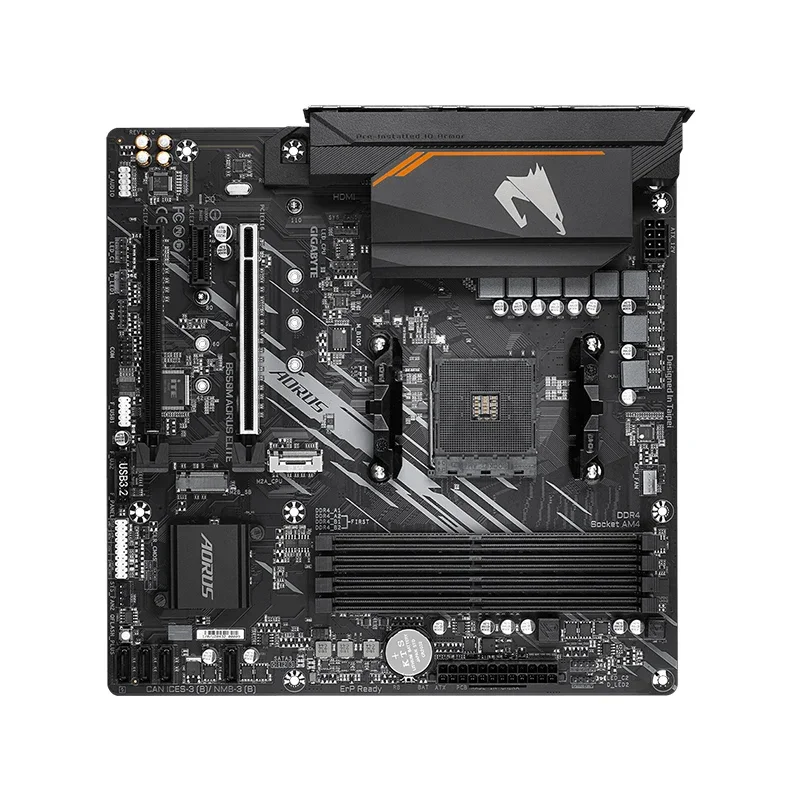 B550M AORUS ELITE Новая материнская плата + AMD Ryzen7 5700G Micro-ATX B550 DDR4 4733 (O.C. ) МГц M.2 USB3.2 128G