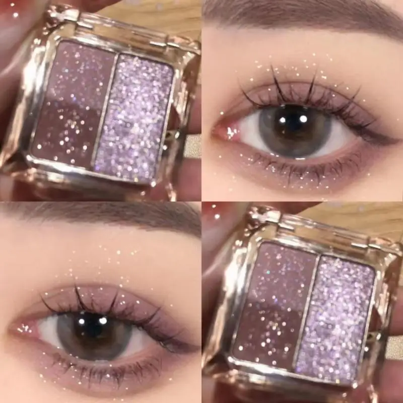 

Shimmer Shiny Eye Pigment Eyeshadow Palette Dikalu Eyeshadow Palette Earth Purple Color Palette Glitter Matte Eye Shadow