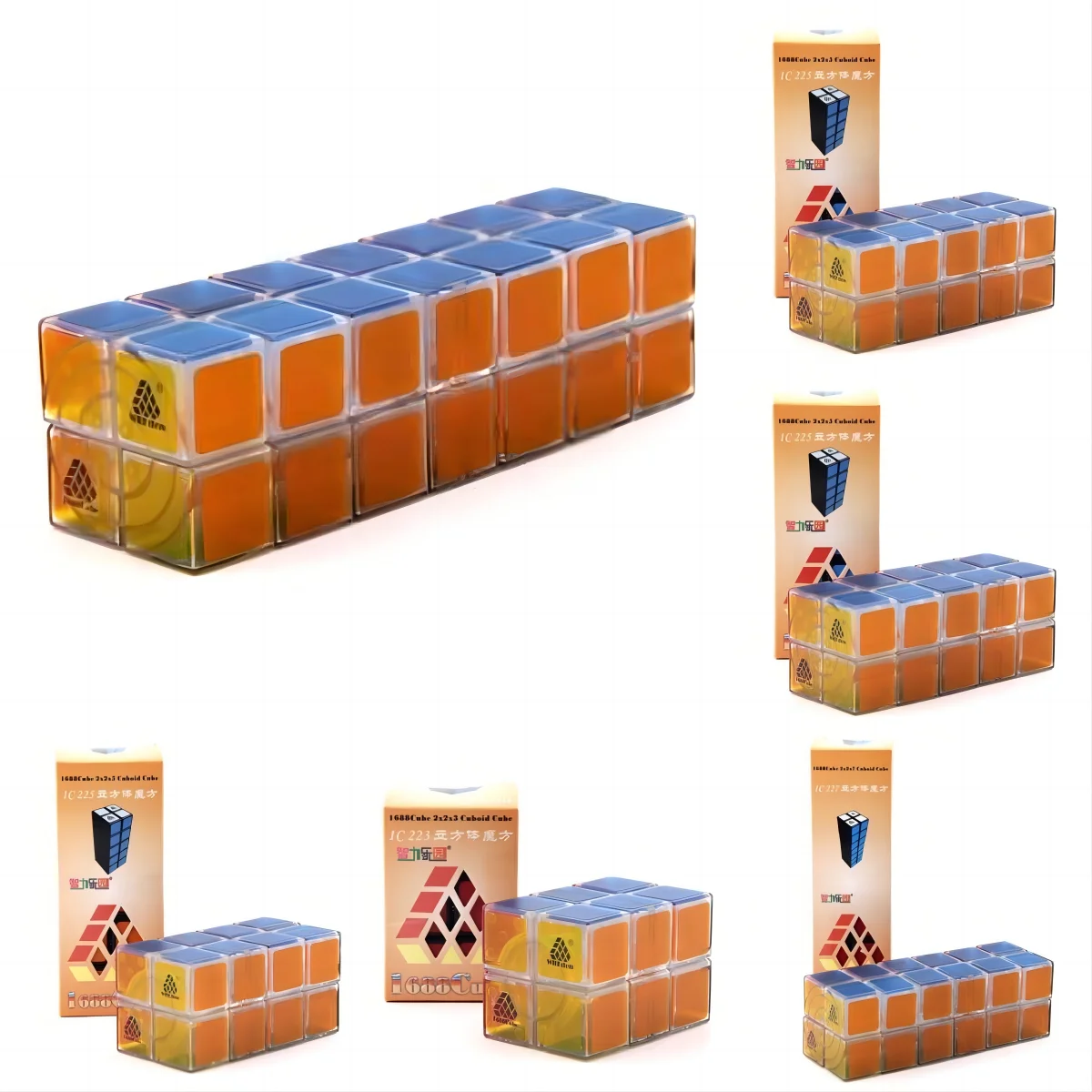 Куб-головоломка Ограниченная серия 223 224 225 226 227 кубический фиолетовый кубик-головоломка Ограниченная серия 2x2x7 кубик неравного заказа кубик-головоломка