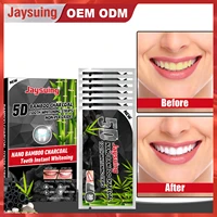 jaysuing 5d teeth whitening strips bamboo charcoal cleaning stains oral hygiene care strip whitener gel beauty health dental kit