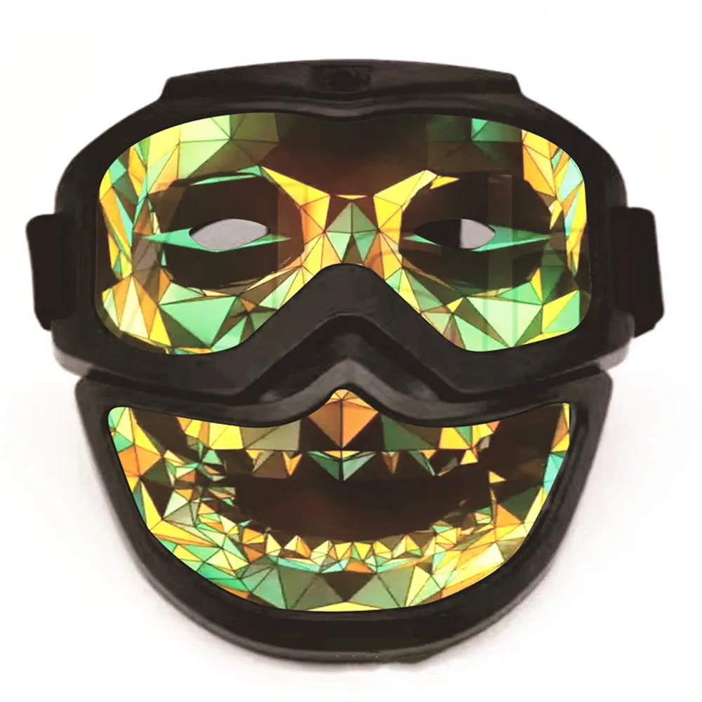 

LED Mask Voice Control Music 4 Modes Glowing Flashing EL Night Light Mask Suitable for Halloween Bar DJ Music Party Video Props