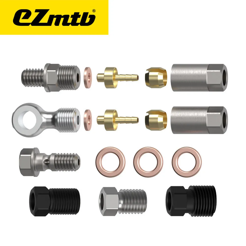 

1 Set Bike Bicycle Hydraulic Disc Brake Hose Olive Connector Insert For-Shimano Avid Steel+ABS MTB Road Disc Brake Hose Parts