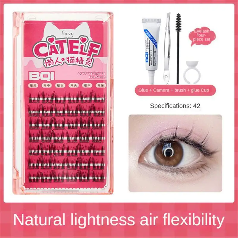 

Manga Lashes Thick Little Devil False Eyelashes Bundles Single Cluster Segmented Natural Simulation Cos Eyelashes Eye Extension