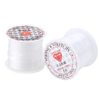 100m plastic crystal beading thread 0 2 0 7mm non stretch string cord fish line wire for diy jewelry making supplies