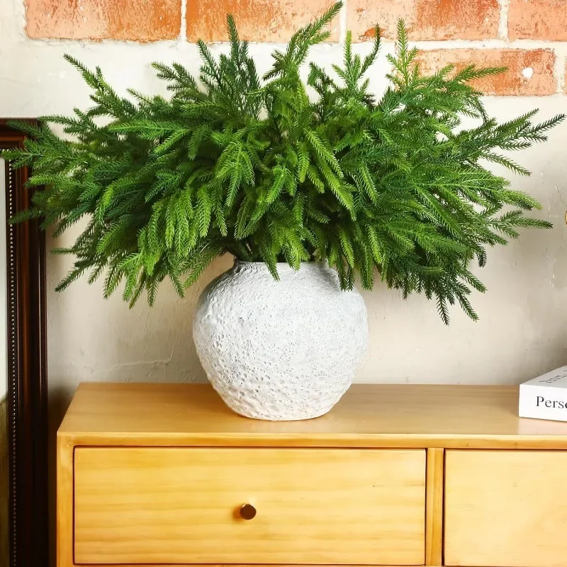 Рождественская Норфолка сосновые ветви на ощупь искусственный стебель из