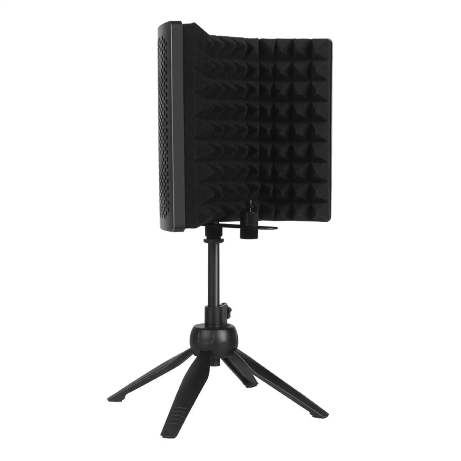 

Microphone Isolation Shield 3-Panel Mic Sound Absorbing Foam Recording Without stand