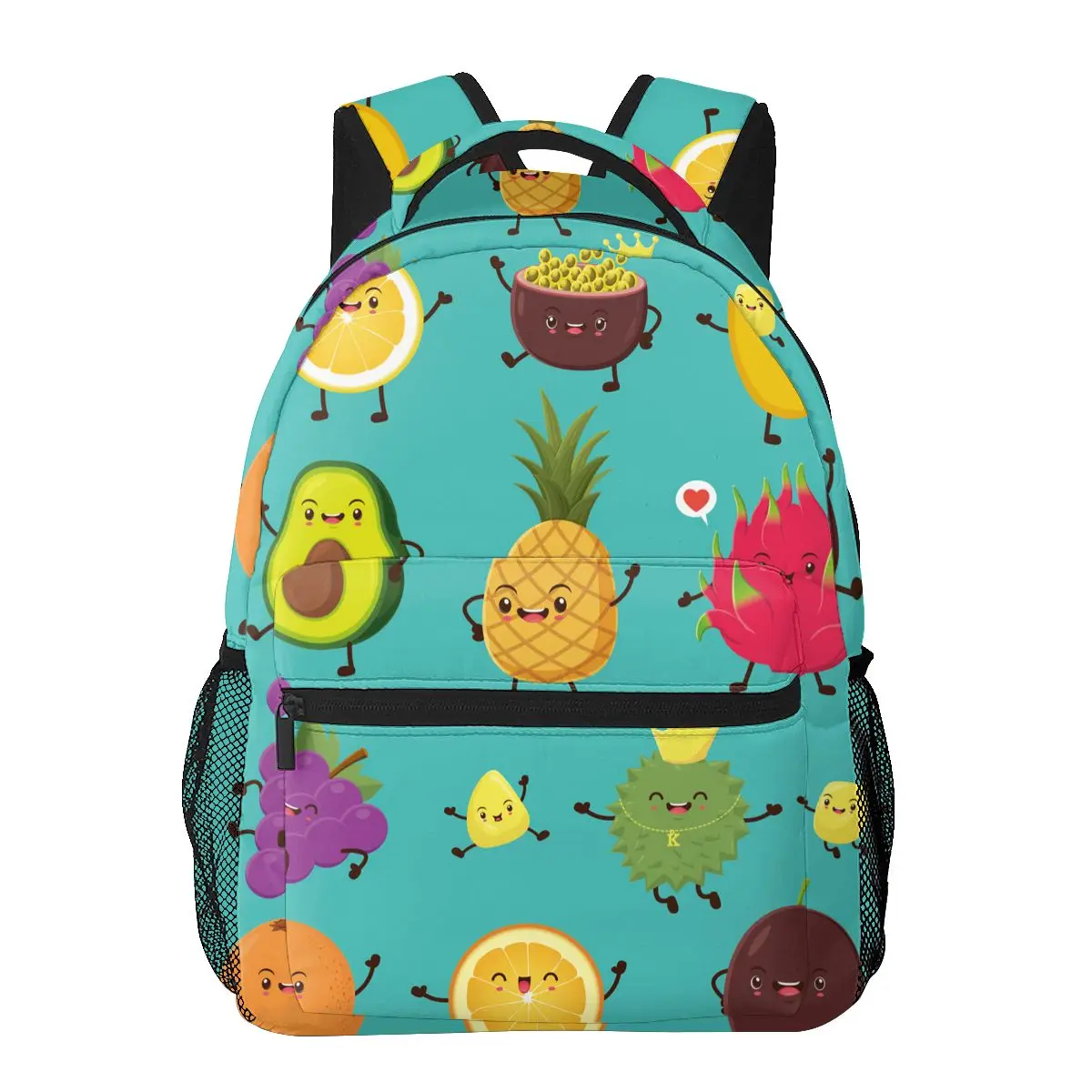 

Casual New Simple Women Backpack for Teenage Travel Shoulder Bag Vintage Fruit Poster