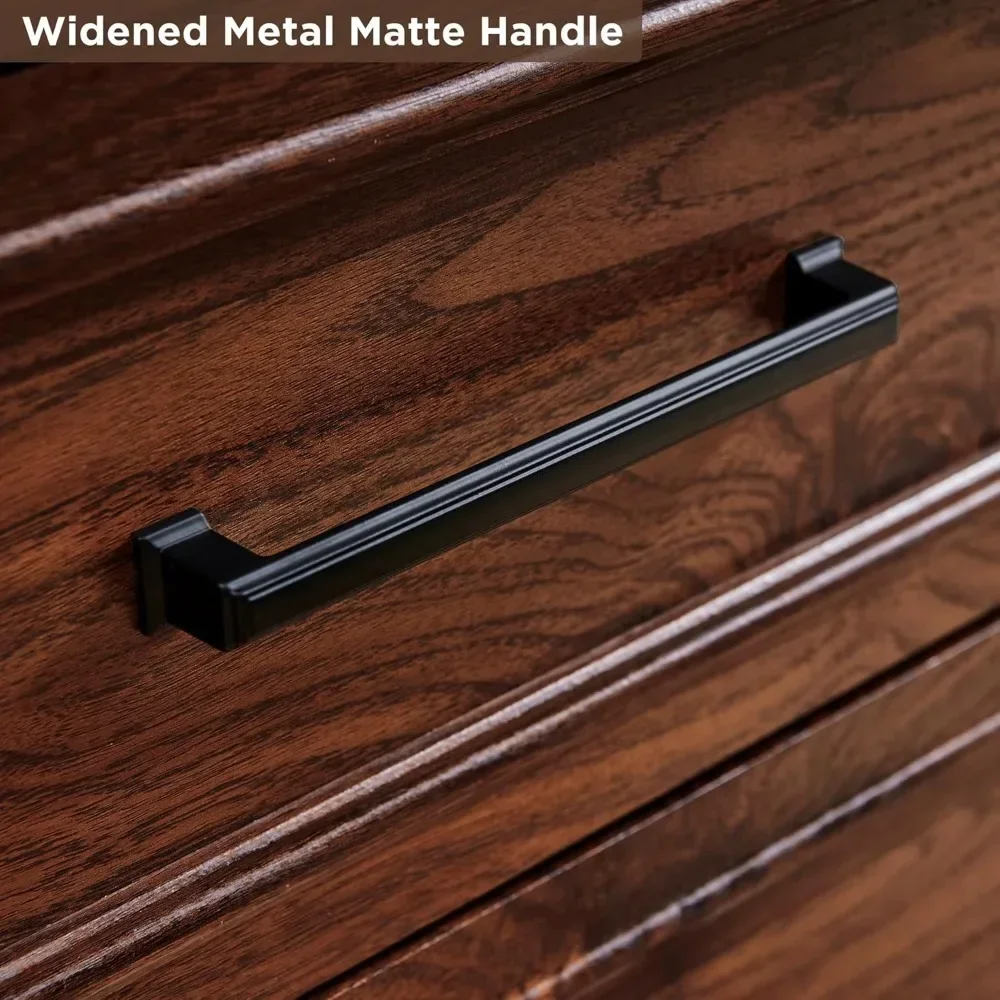 Комод с 8 ящиками для спальни деревянный комод шириной 52 дюйма в деревенском