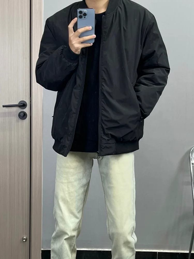 Новая зимняя свободная куртка на молнии флисовой подкладке мужская сетчатая