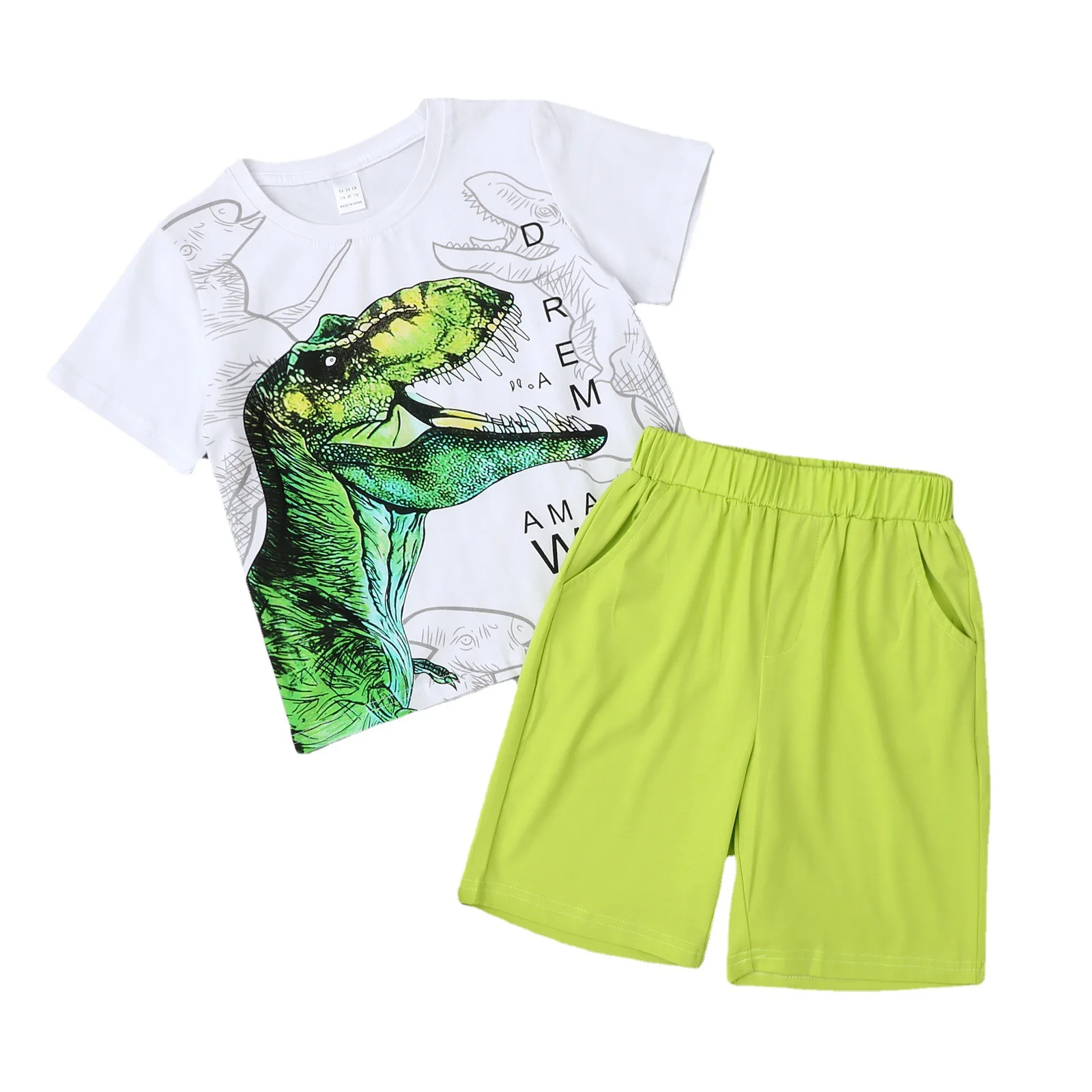 

Little Bitty New children's suits Spring and summer camouflage children's new short-sleeved tops and shorts suits