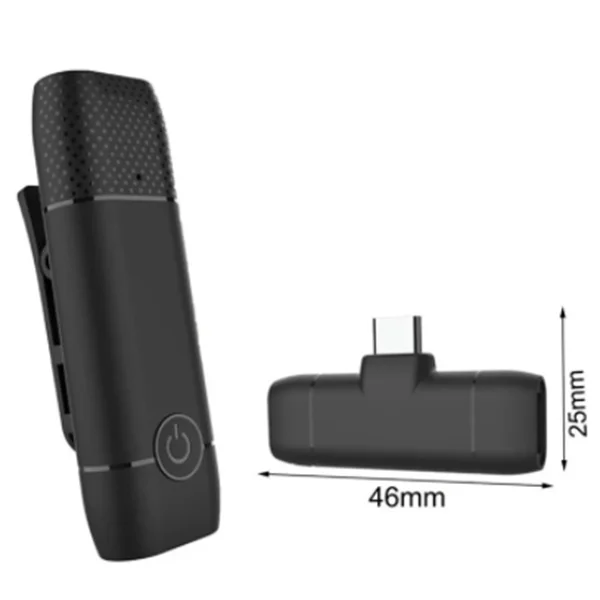 

USB-C микрофон беспроводной петличный подключи и работай 2,4G Type-C микрофон на лацкане микрофон для записи видео прямой трансляции интервью QJY99
