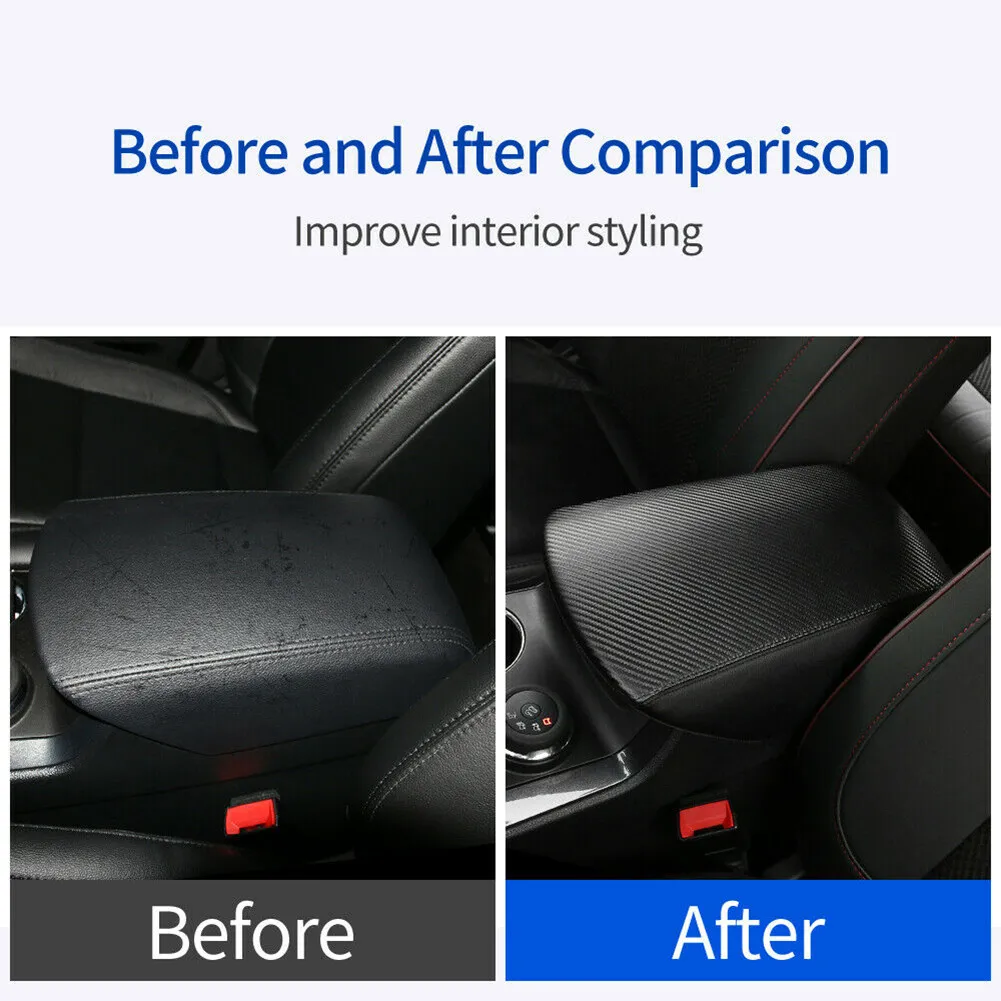 

Useful Durable High Quality Armrest Cover Car Parts Accessory Black Protector Replacement Replaces Armrest Cover