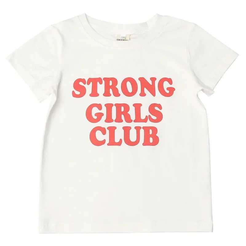 Детские футболки Stong Girls Club из полиэстера
