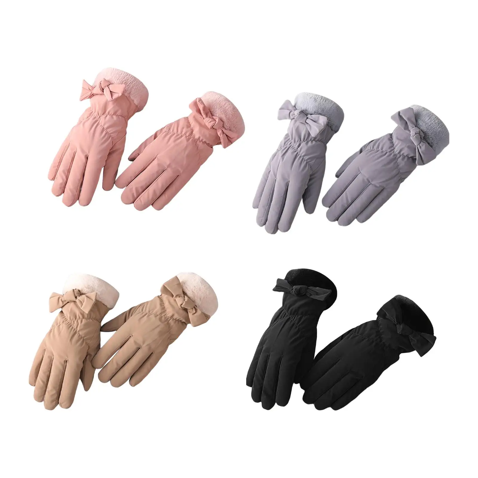 

Модные женские зимние перчатки, утолщенные теплые перчатки, перчатки для холодной погоды, теплые перчатки для рук, теплые перчатки для верховой езды