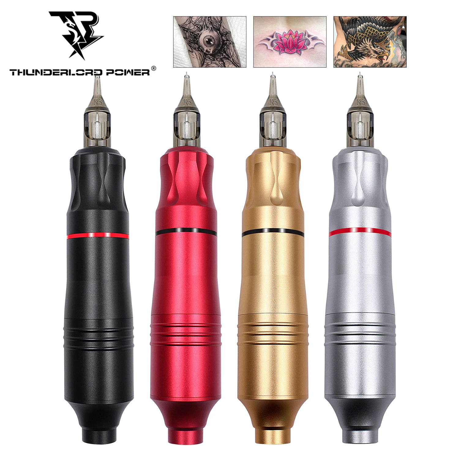 

Тату-машинка с роторной ручкой, тихий мотор, тату-пистолет с картриджными иглами, тату-машинка для перманентного макияжа бровей для тату-мас...