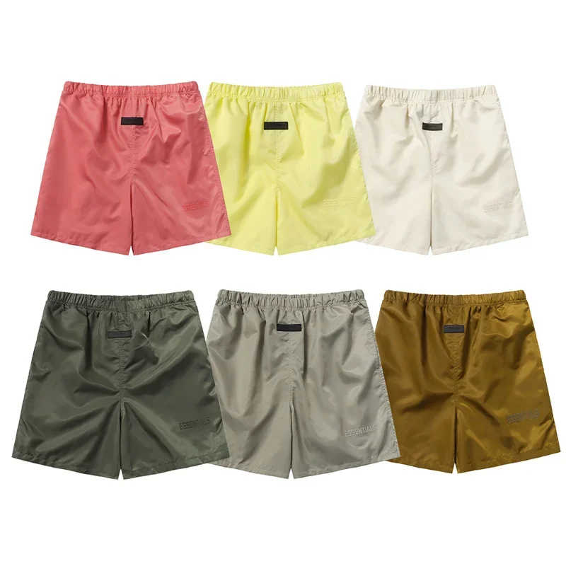 

2024 8th Collection Essentials Quick Drying Nylon Shorts High Quality Flocking Letter Print Outwear Shorts High Street Shorts