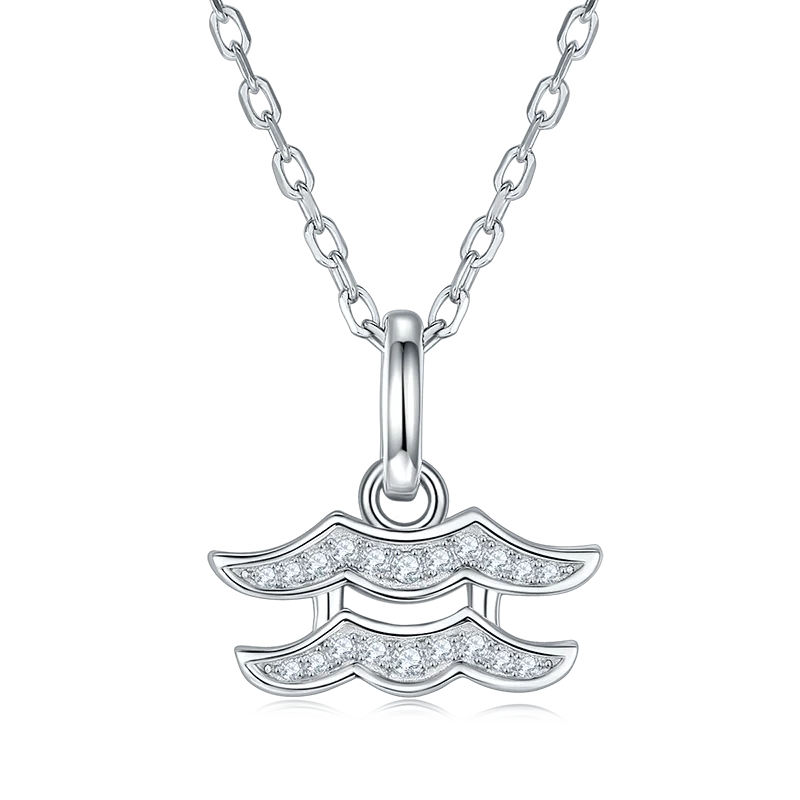 SGARIT модные ювелирные изделия S925 серебро 0.09CT VVS1D Муассанит аквариум подвеска