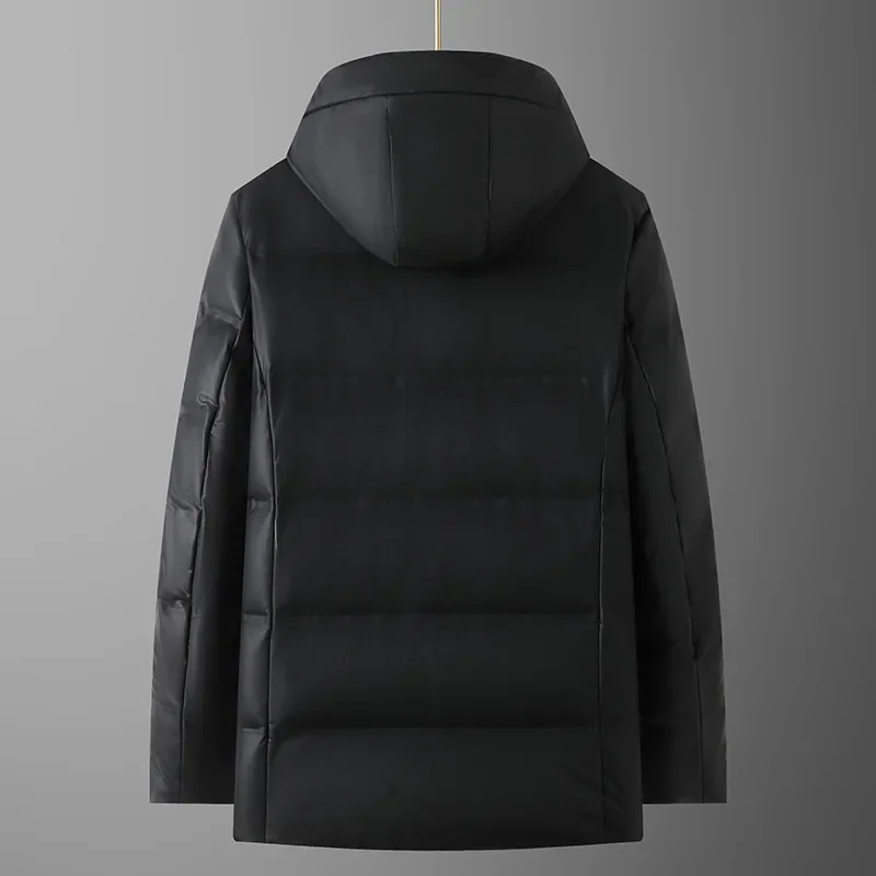 Новое поступление Suepr большая зимняя модная повседневная мужская куртка-пуховик