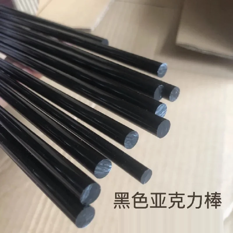 

Черный акриловый стержень из ПММА
