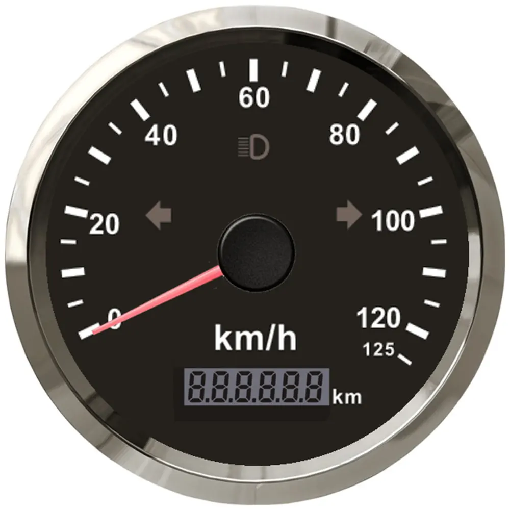 

85 мм GPS-спидометр + GPS-антенна Датчик скорости 125 км/ч 200 км/ч Датчик скорости Мотоцикл Гоночный автомобиль Предупреждение о превышении скорости по индивидуальному заказу