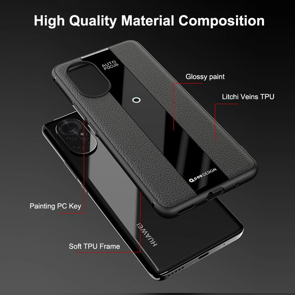 Роскошный силиконовый чехол для телефона Honor 60 из углеродного волокна Huawei 50 Pro