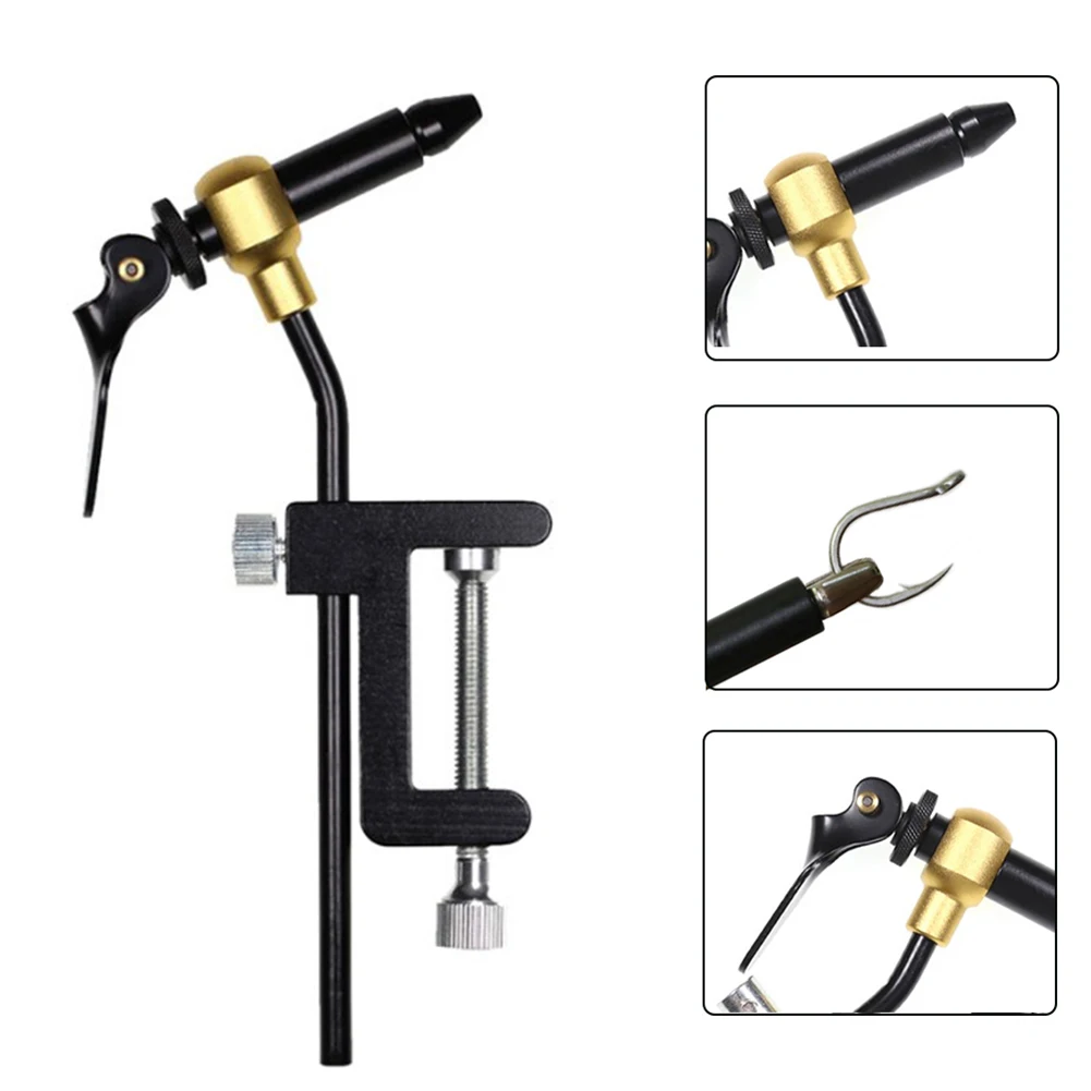 

C-clamp Hook Alloy Steel Fly Fishing Tying Threads Tools Fishing Tackle Bobbin Thread Holder Accessories for Outdoor Fishing