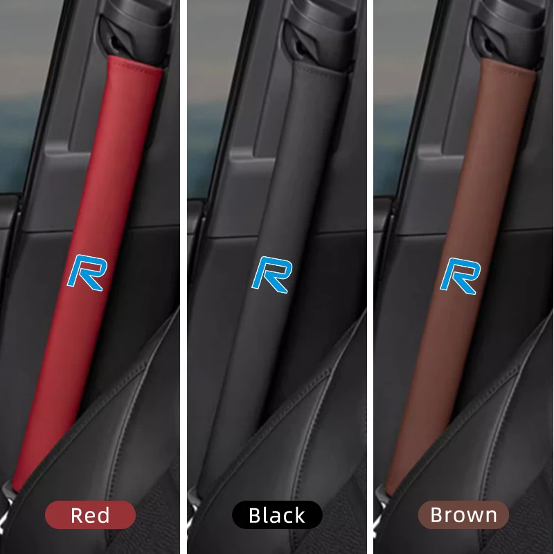 Наплечник для салона автомобиля кожаный чехол на ремень безопасности Volvo Rdesign XC90