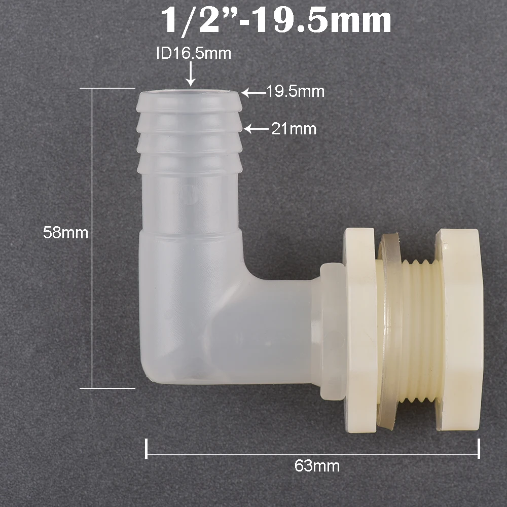 

Соединитель для садового шланга GI Yuling ABS пластик 1/2"-6.4~20мм
