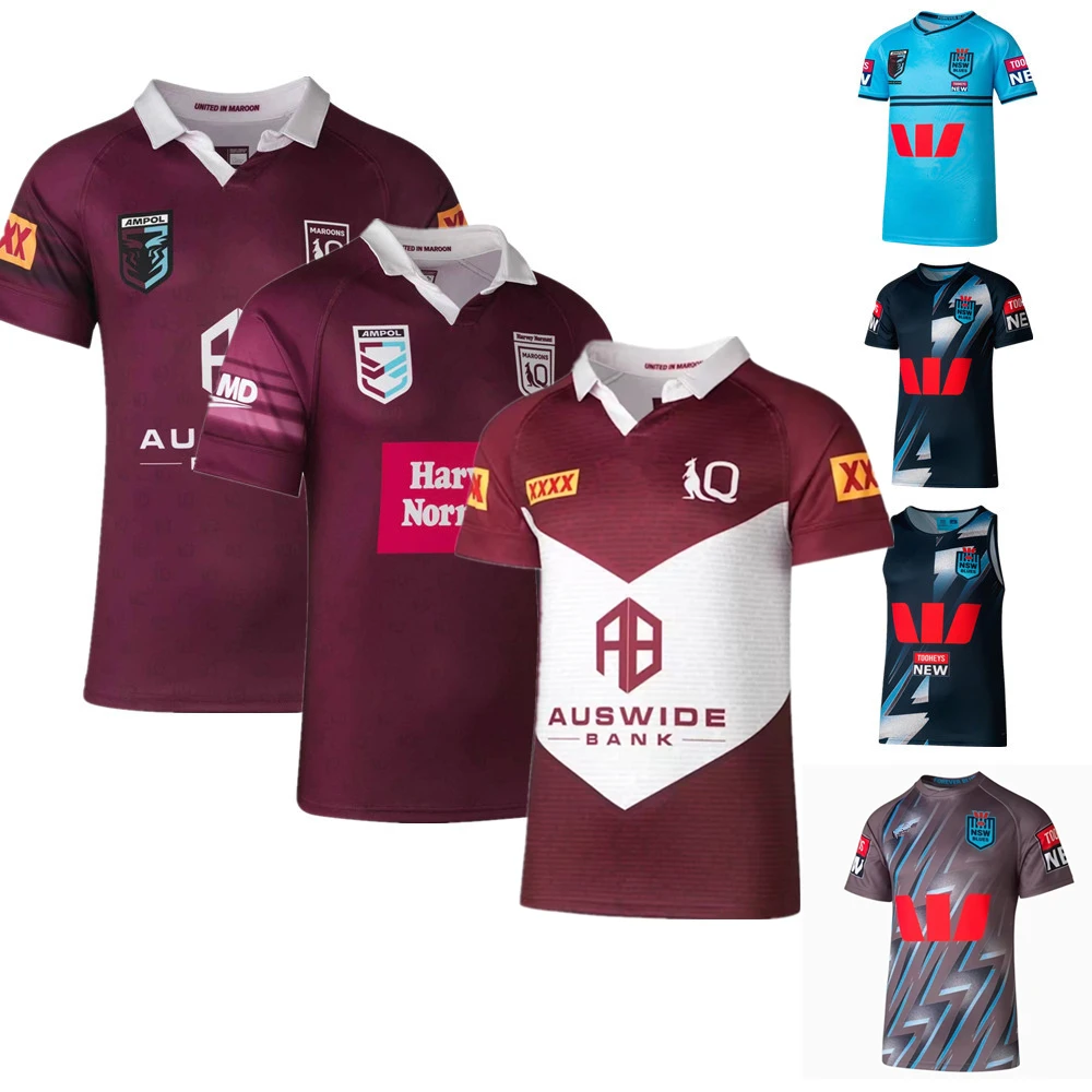 

NEW 2023 2024 Harvey Norman QLD Maroons rugby jersey Australia QUEENSLAND STATE OF ORIGIN NSW BLUES rugby shirt