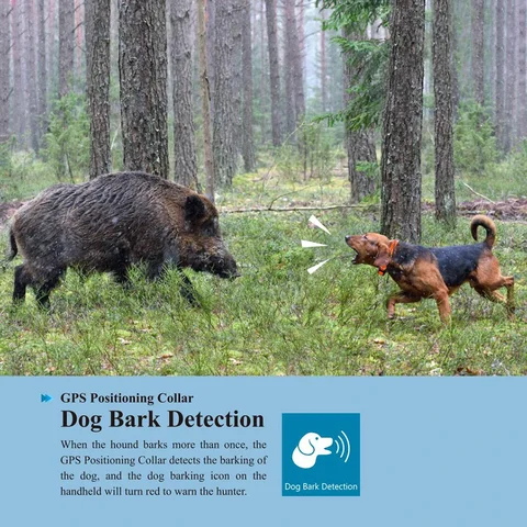 Водонепроницаемый ошейник с gps-трекером для собак с тренировкой для охоты без sim-карты Gps-трекеры для домашних животных