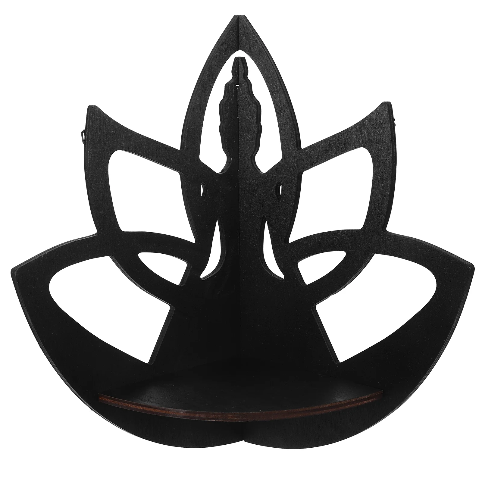 

Corner Wall Shelf Lotus Home Decor Floating Shelves Wood Rack Display For Ornaments Book