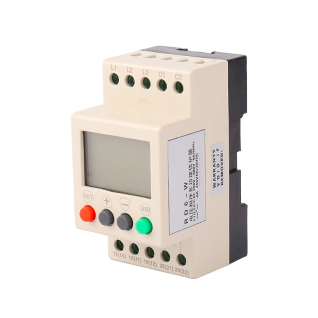 

208-480V AC Under Over Voltage Protector Electric Motor Ventilator Water Pump Phase Loss Fault Recorder Protection Relay