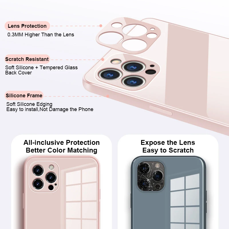 Силиконовый чехол с рамкой для телефона iPhone 13 11 12 Pro Max Mini задняя крышка из