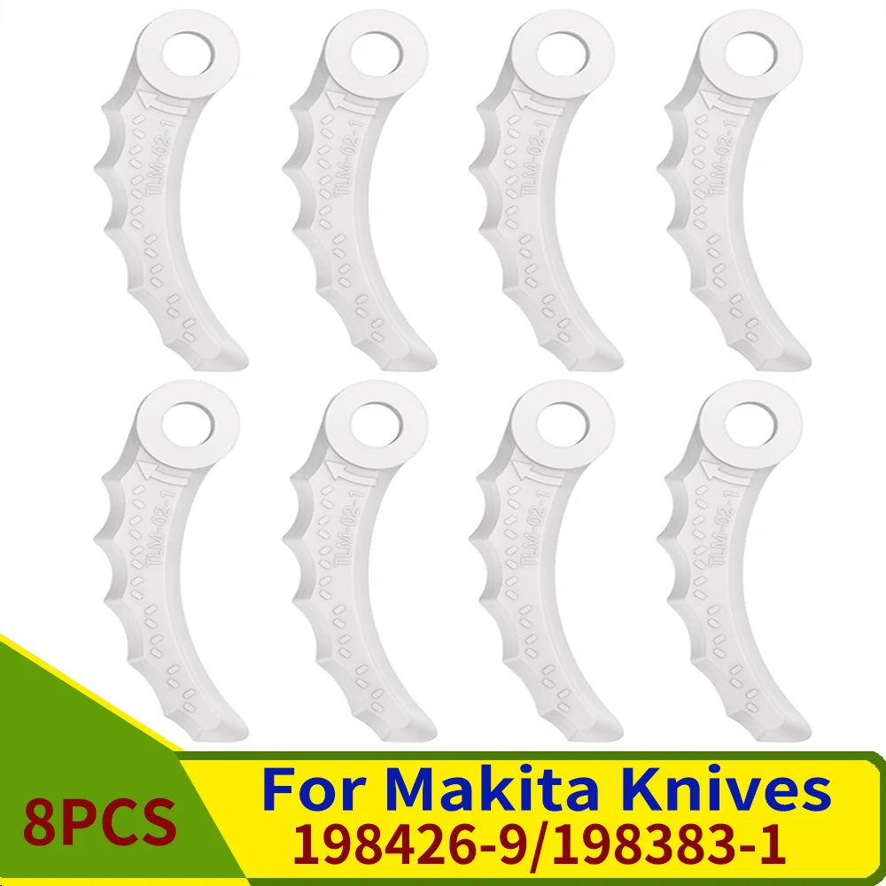 

8 шт. сменные лезвия для триммера для Makita 198426-9 198383-1 DUR368AZ DUR369AZ DUR368LZ Сменное лезвие для головки 255 мм x 3,6 мм