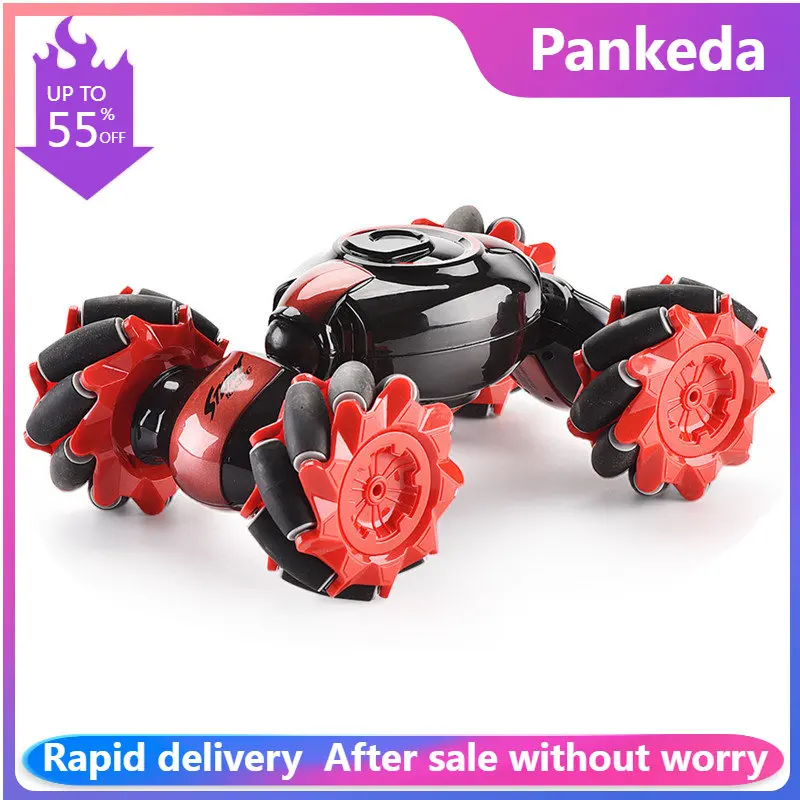 

4WD Stunt RC Car With LED Light Gesture Induction Deformation Twist Climbing Radio Controlled Car Electronic Toys for Kids gift