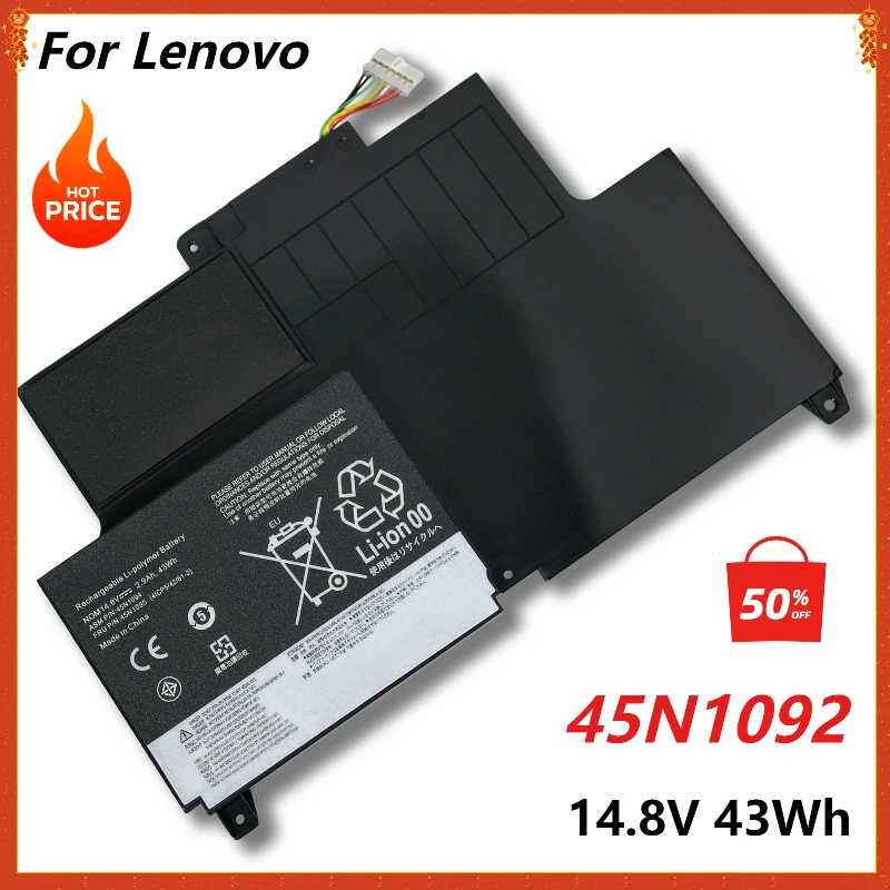 Аккумулятор для ноутбука Lenovo ThinkPad S230u 45N1168 45N1169 45N1092 45N1093 45N1095 45N1094 4ICP5/42/61-2 S230U 43 Втч