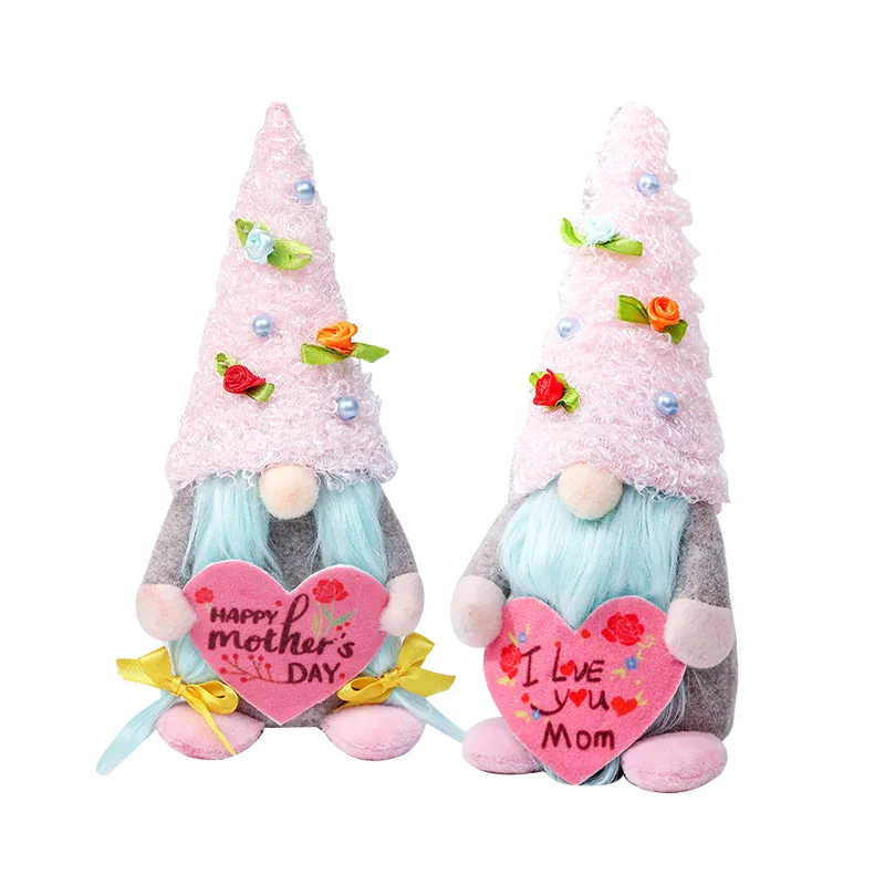 

Spring Flowers Dwarf Gnome Easter Mother's Day Gnomes Gift Home Decoration Cute Creative Faceless Doll Party Festival Decors