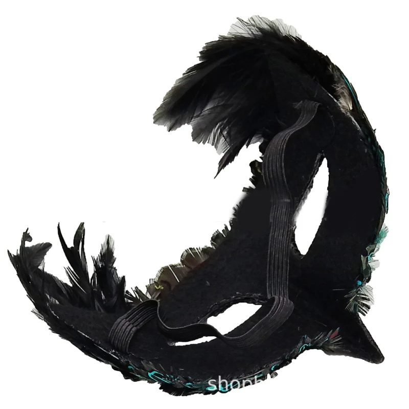 Маска на Хэллоуин с клювом Венецианская маска Полумаска для лица Маскарадная