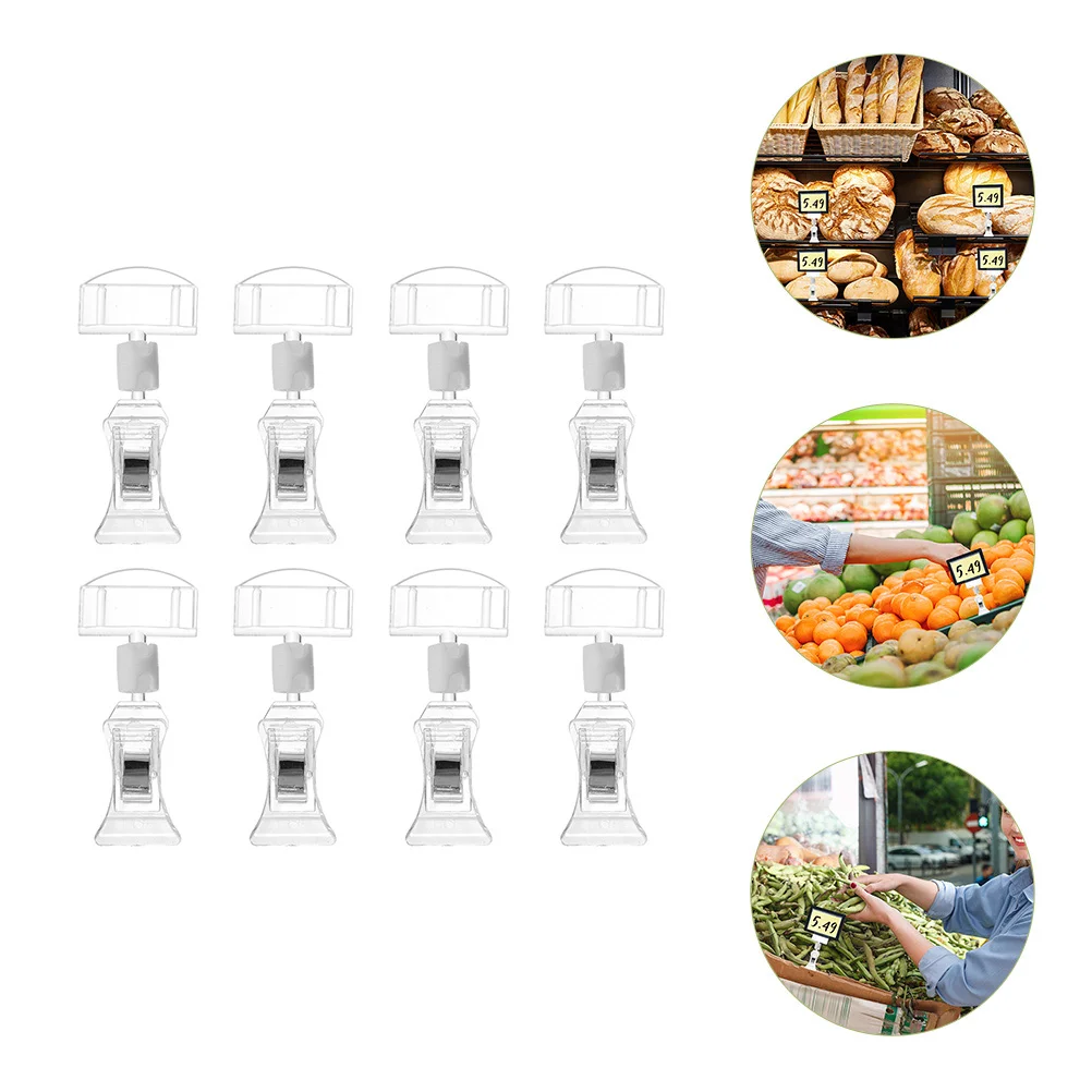 

8Pcs Mount Sign Holder Sign Display Sign Holder Clothing Display Merchandise Display Sign Holders for Holding Display Store