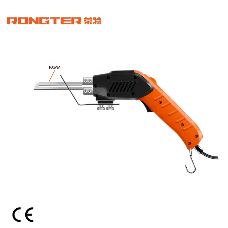 

RongTer Promotional Electric Heating Hot Knife Foam Cut Tool 100mm Blade Handheld Air-cooling Hot Knife