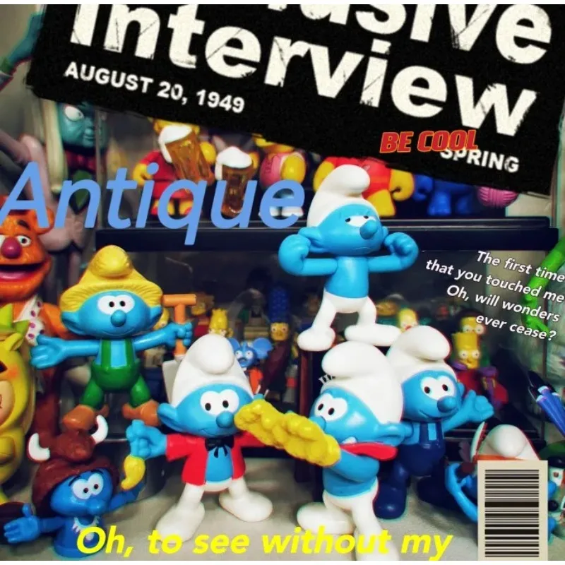 

The Smurfing Action Figure Smurfette Astronauts Gardener Painter Blue Fairy Anime Figures Model Toys Cute Cartoon Doll Kids Gift