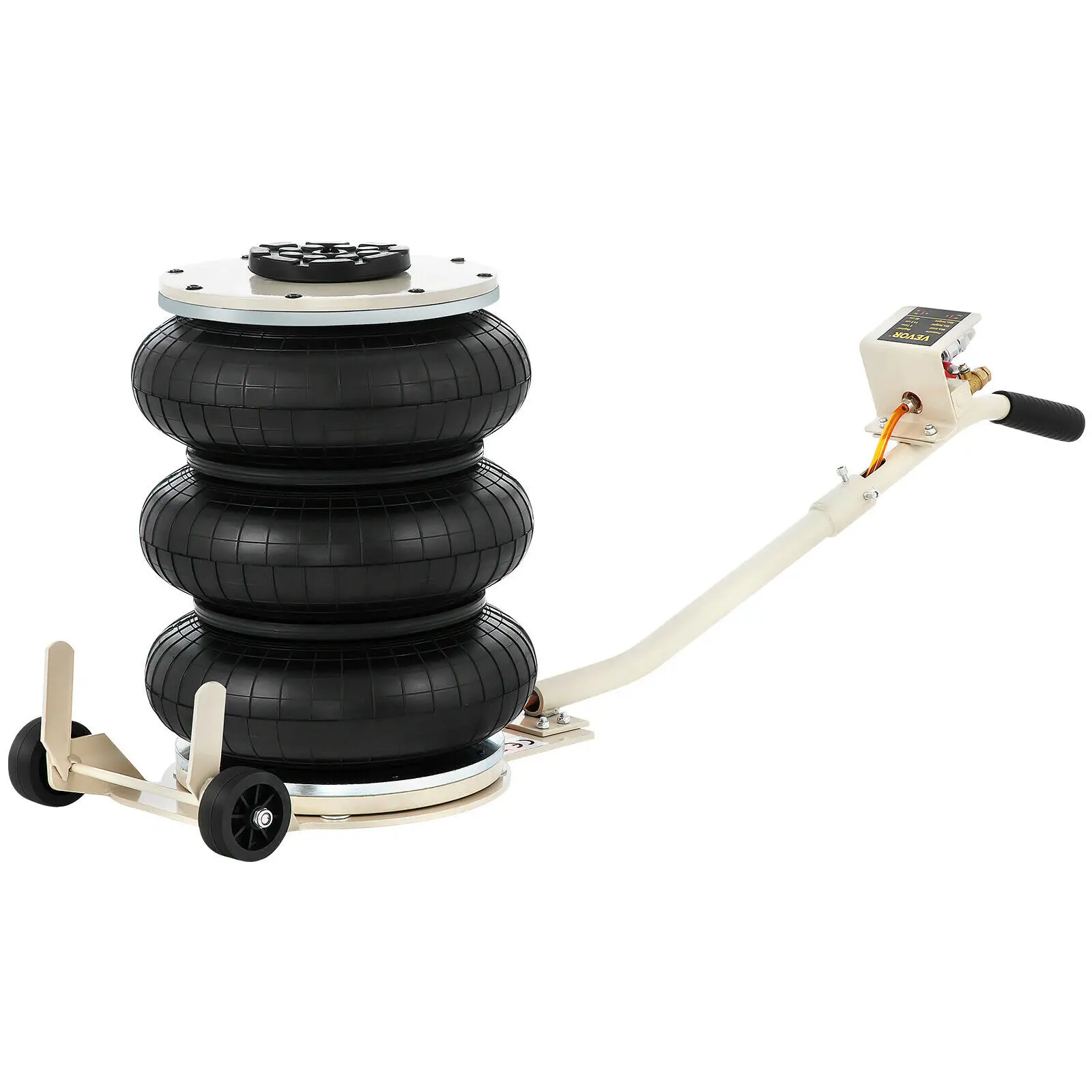 

Triple Bag Air Jack Pneumatic Jack 11023LBS Quick Lift 5 Ton Heavy Duty Jacking